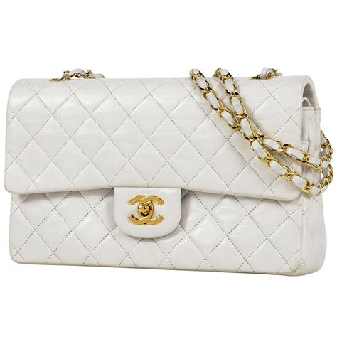 chanel white bag 2023|chanel bags white color.